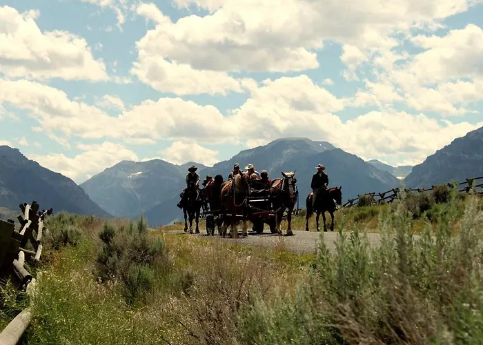 Family On Beautiful Ranch Near Yellowstone National Park, Wyoming * Wapiti