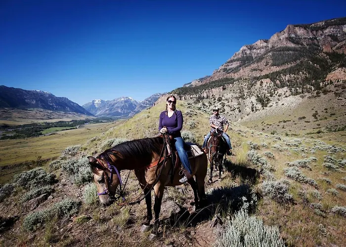 Family On Beautiful Ranch Near Yellowstone National Park, Wyoming *